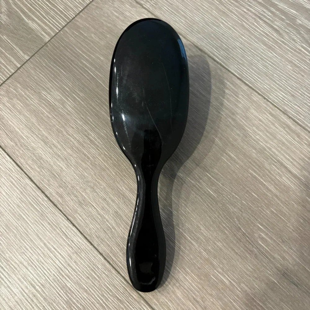 NWT Black Oval Boar Soft‎ Bristles Hair Brush Nylon Pins Styling Profession